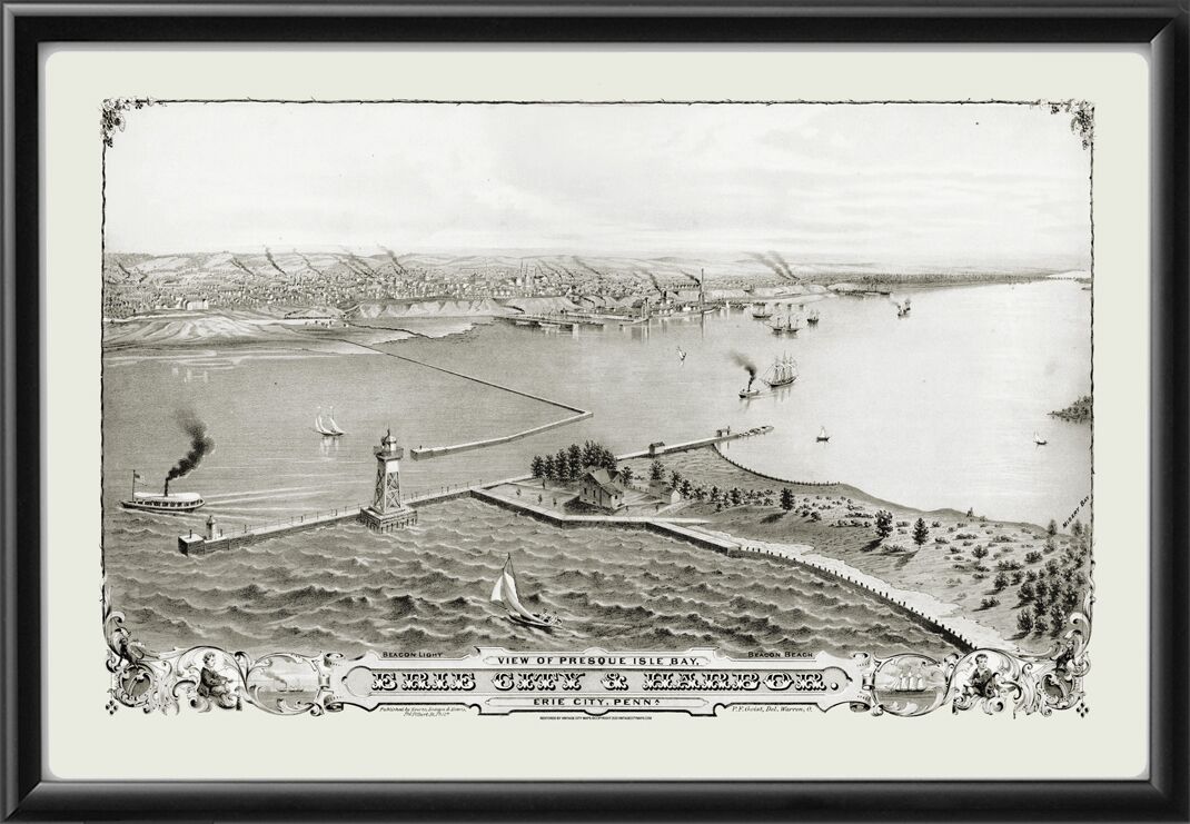 Erie and Presque Isle Bay 1876