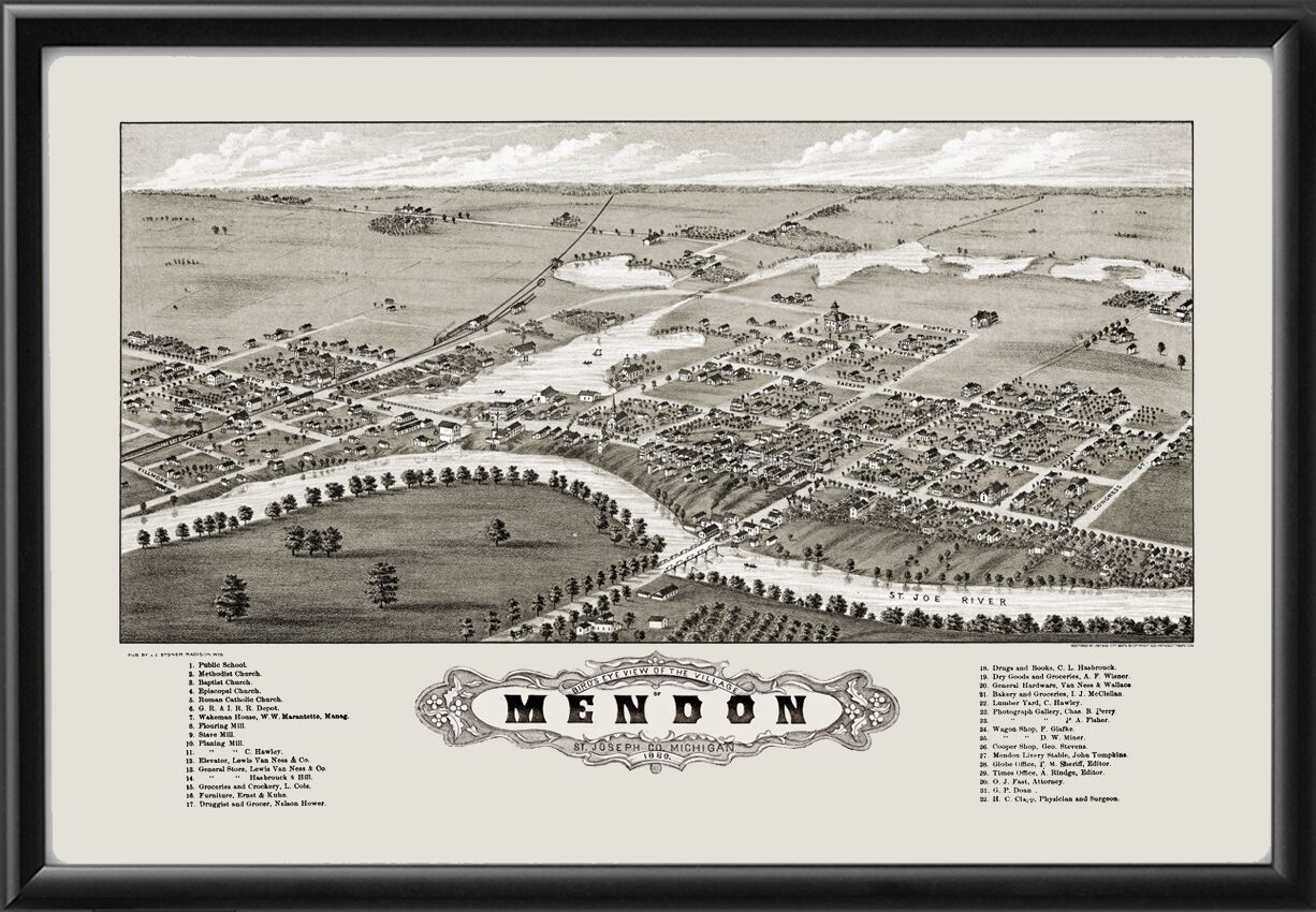 Mendon MI 1880 JJStonerTM