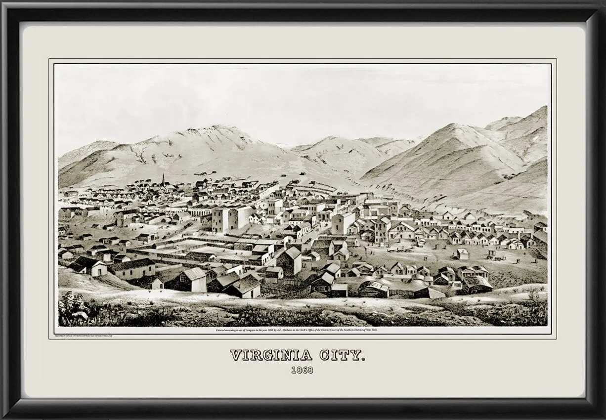 Virginia City MT 1868 Alfred E. Mathews TM