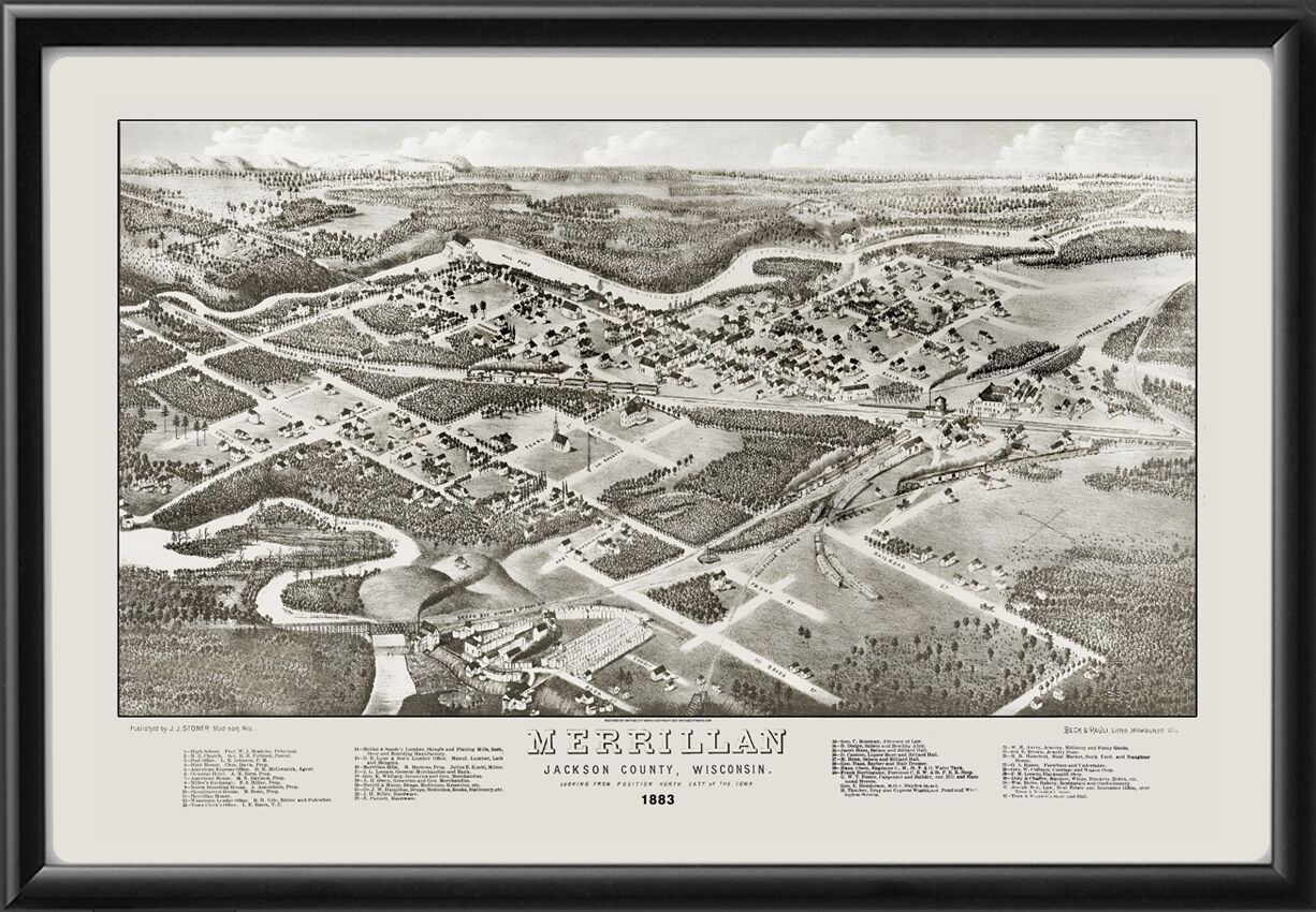 Merrillan WI 1883 JJStoner TM