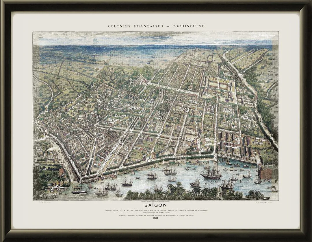 Citadel of Saigon Vietnam Color 1881 TM