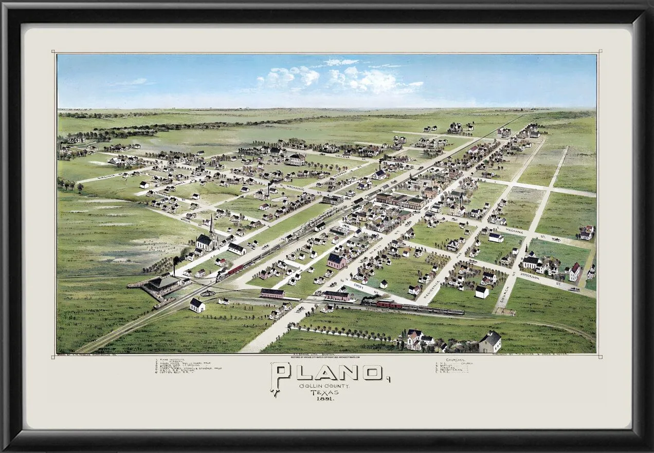 Plano TX 1891 T.M> Fowler