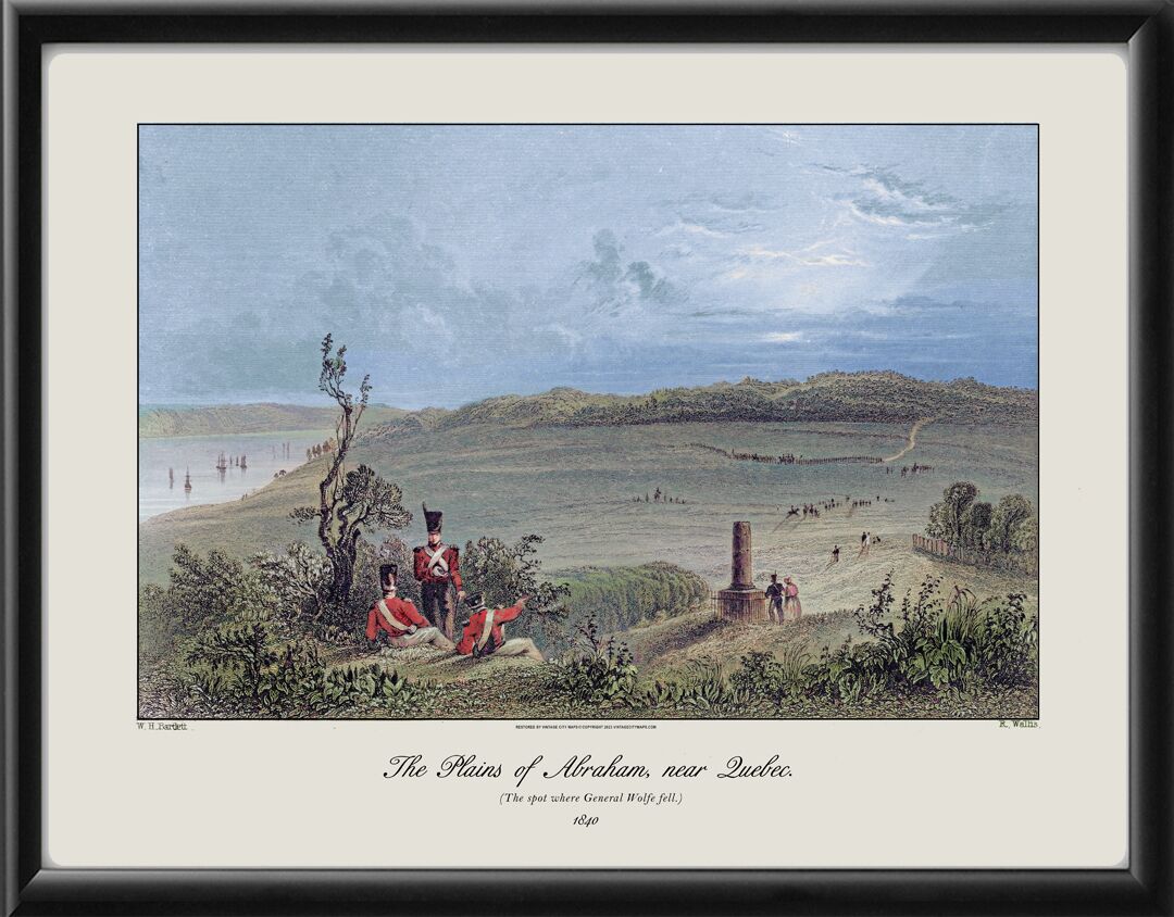 The Plains of Abraham near Quebec 1840