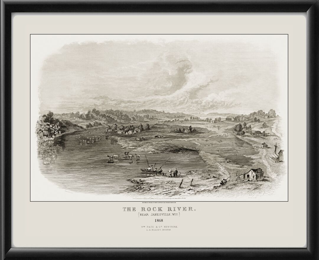 Janesville WI - Rock River 1868