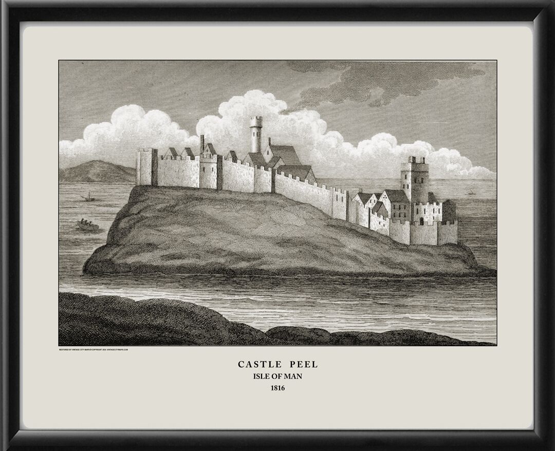 Isle of Man - Peel Castle 1816