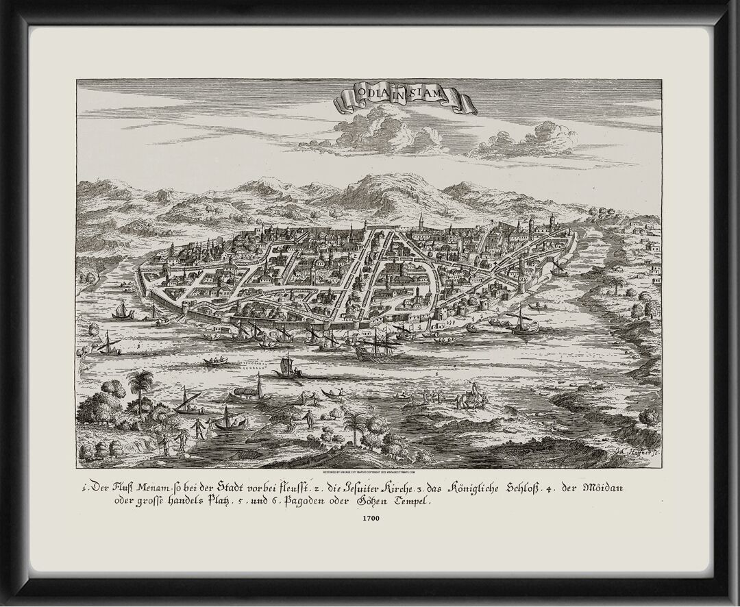 Odia (Ayutthaya) Thailand 1700 J. C. Haffner.
