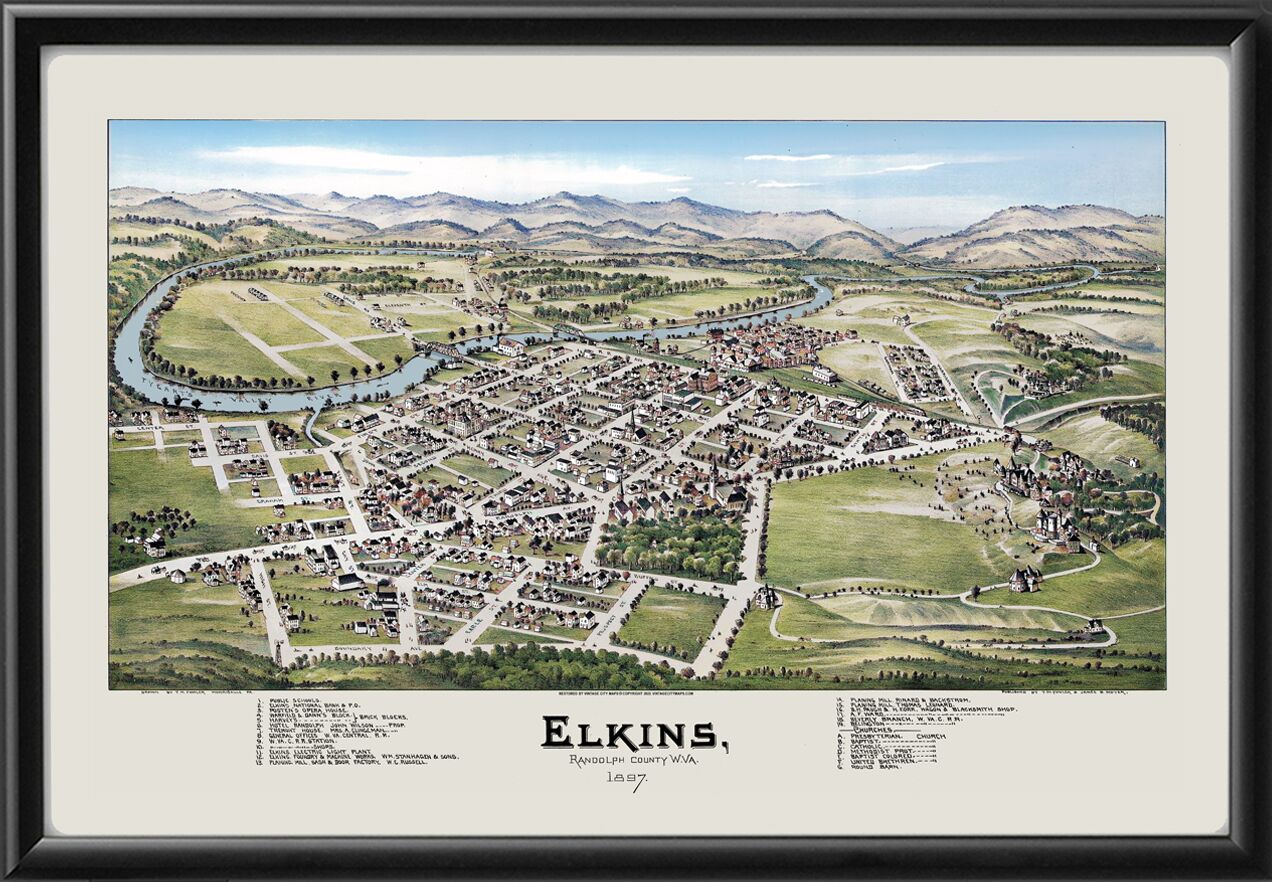 Elkins WV 1897 TM Fowler