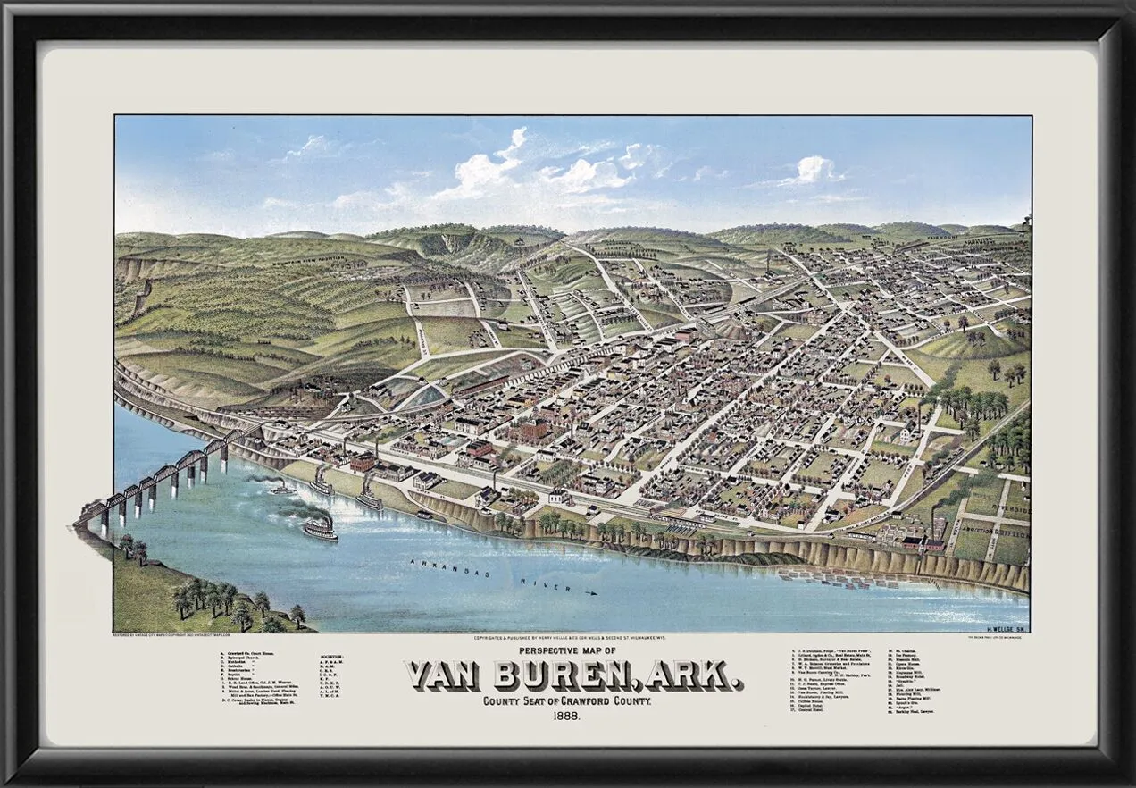Van Buren AR 1888 Color