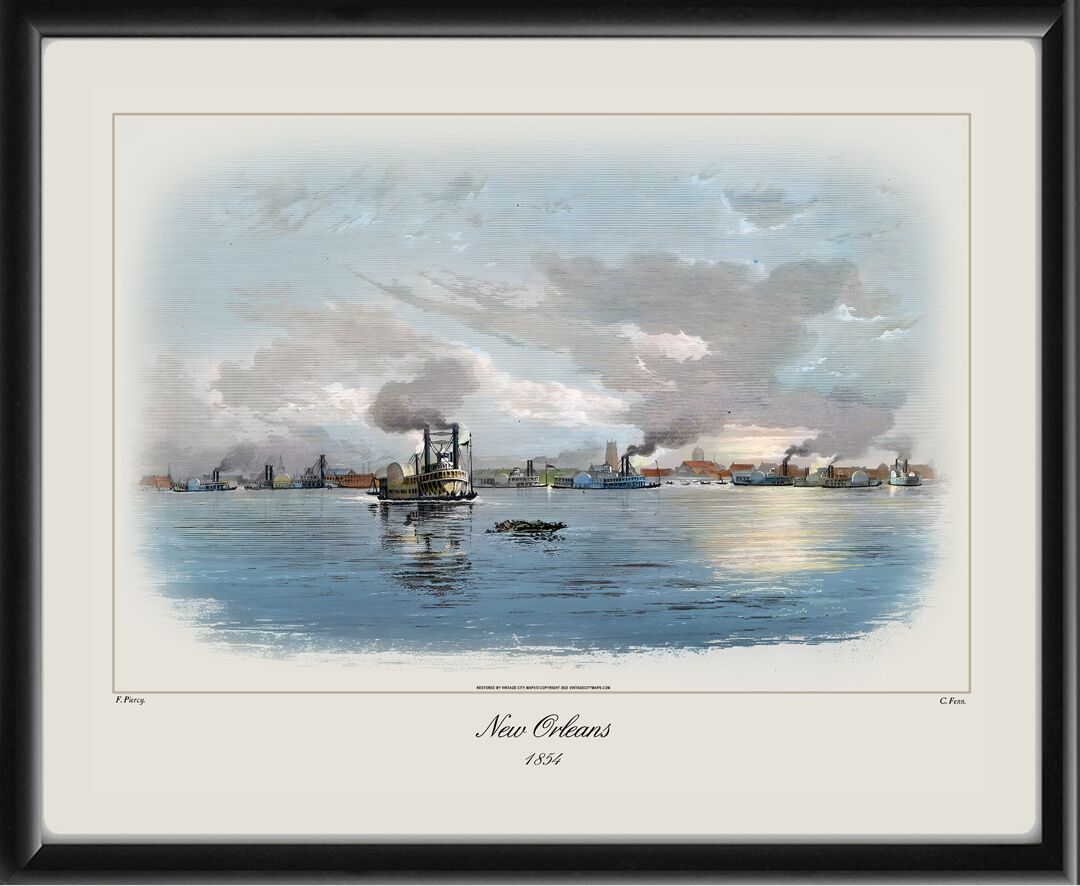 New Orleans 1854 Frederick Piercy