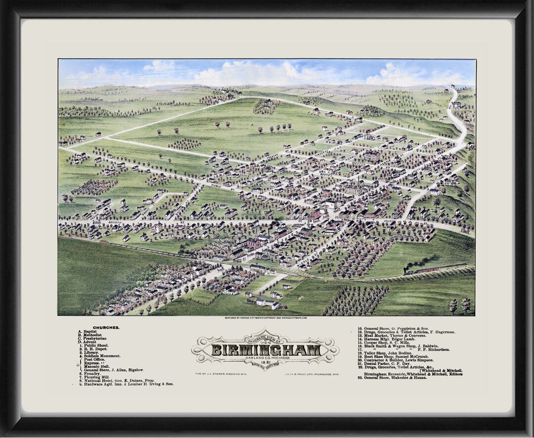 Birmingham MI 1881 (Color)