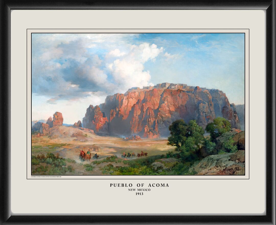 Pueblo of Acoma, New Mexico 1913 Thomas Moran