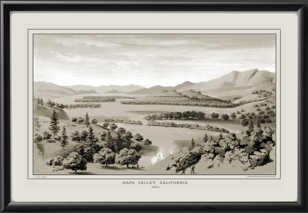 Napa Valley CA 1854 John Russell Bartlett