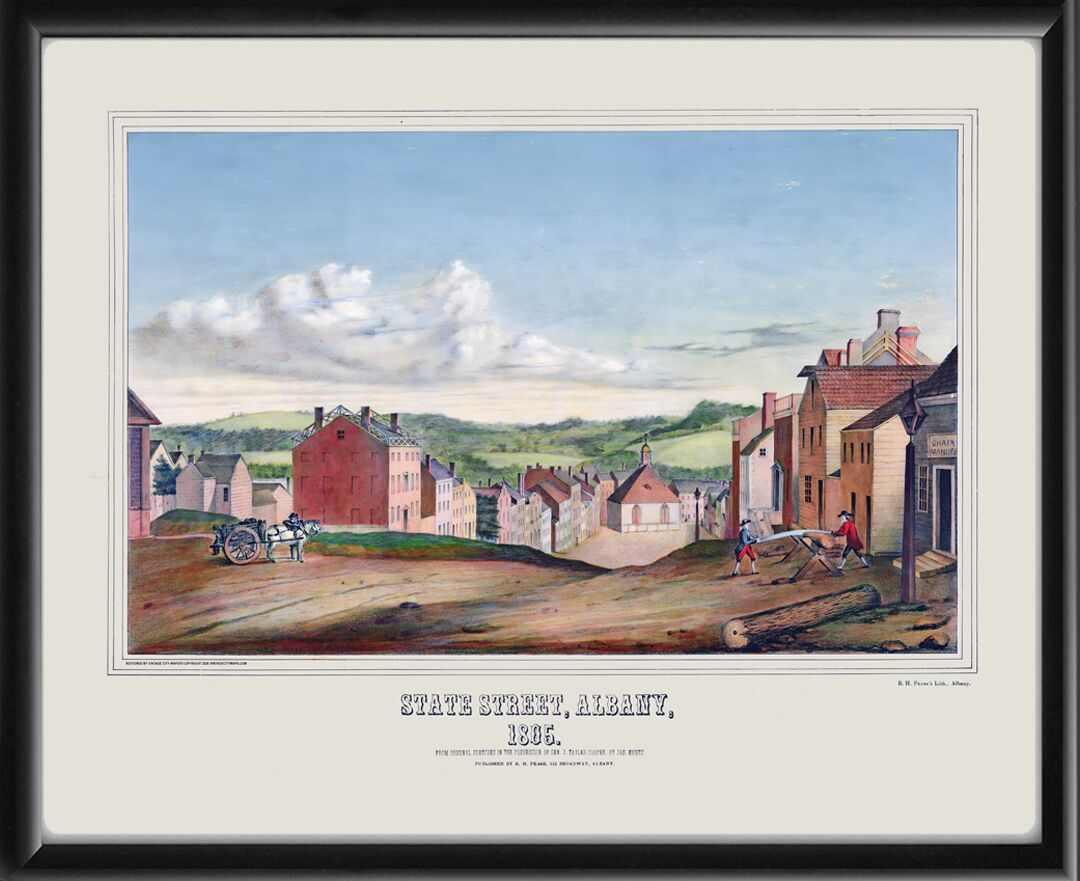 Albany NY 1805 - State Street by James Eights