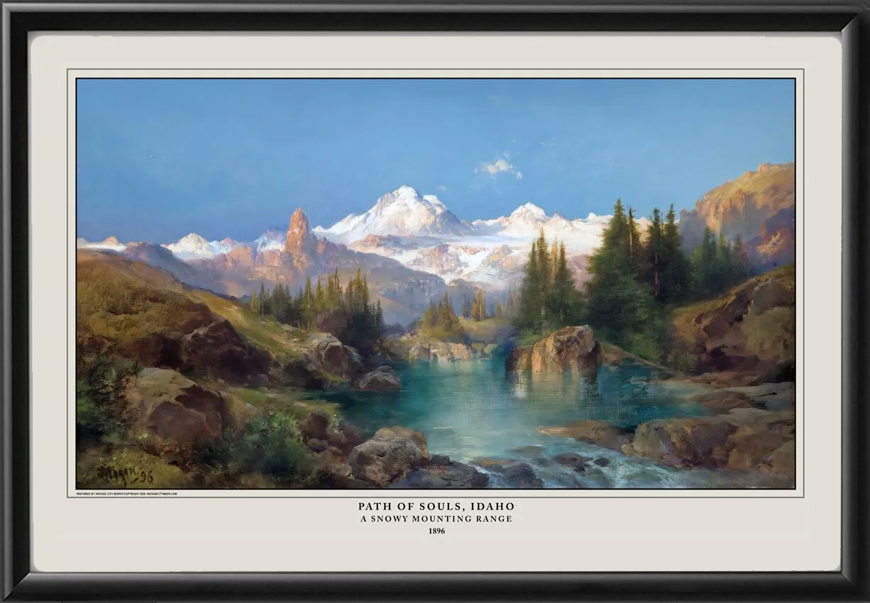 Path of Souls ID 1896 Thomas Moran - A Snowy Mountain Range
