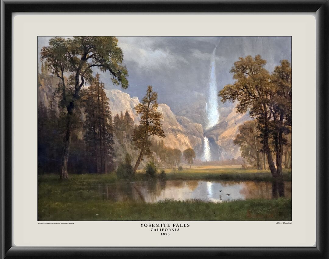 Yosemite Falls CA 1873 Albert Bierstadt