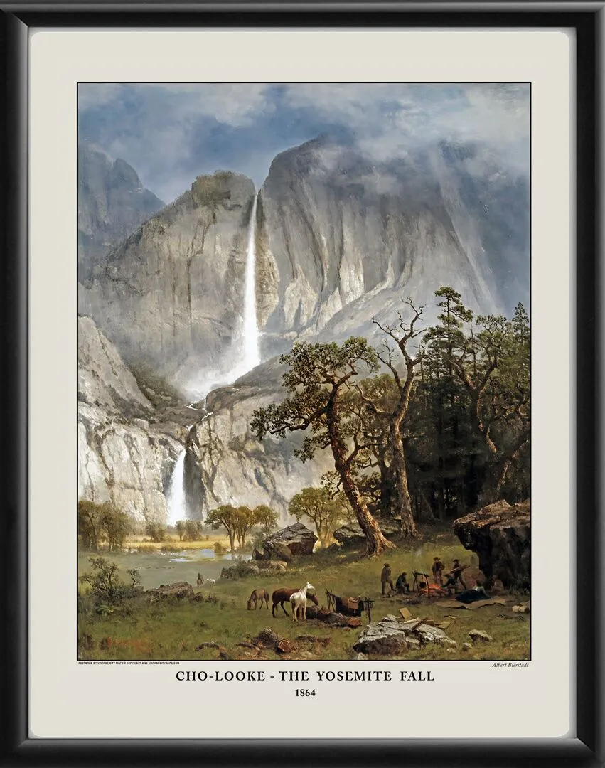 Cho-looke the Yosemite Fall 1864 Albert Bierstadt