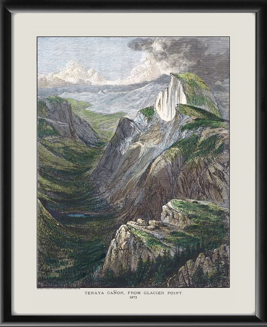 Tenaya Cañon, from Glacier Point - Yosemite National Park 1872