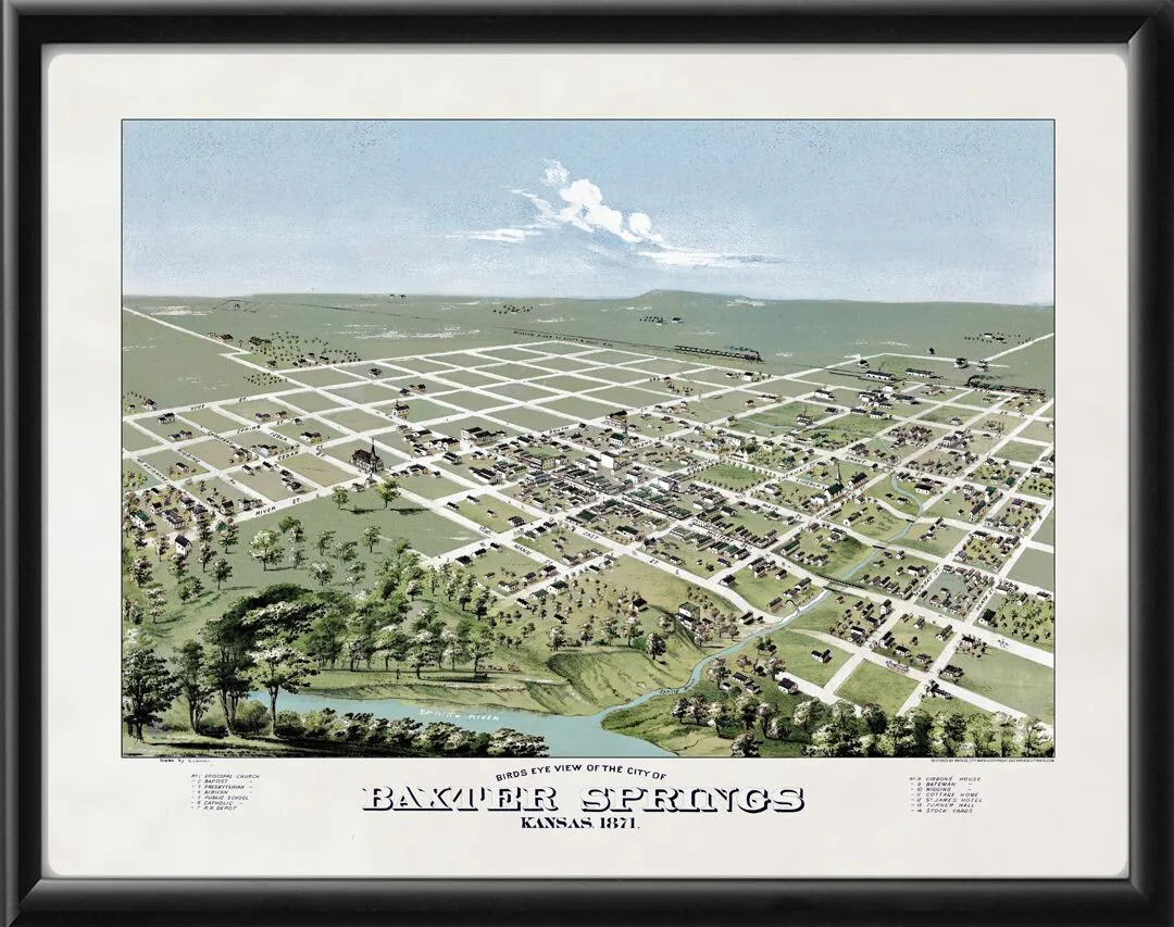 Baxter Springs KS 1871 Glover