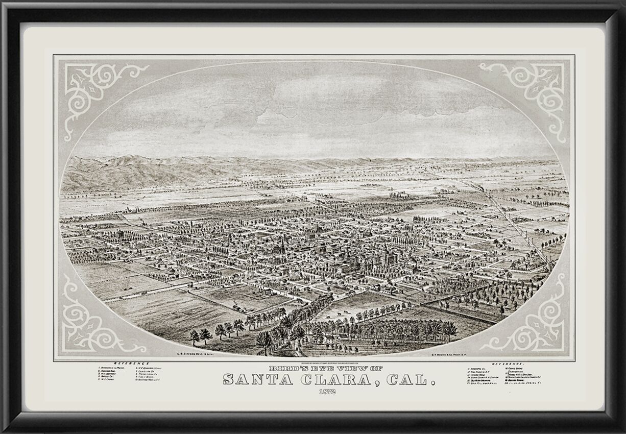 Santa Clara CA 1872 Charles Gifford TM