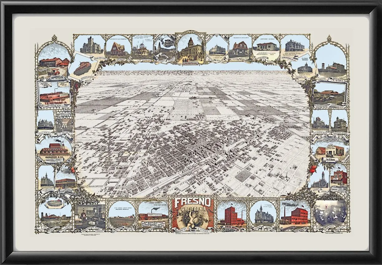 Fresno CA 1901 TM Map