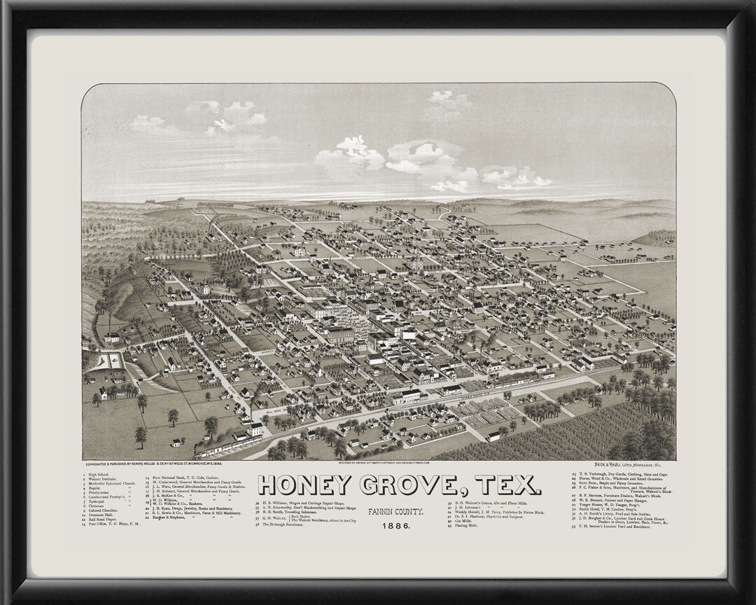 Honey Grove TX 1886 TM