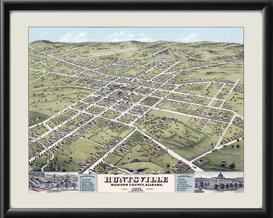 Huntsville AL 1871 (Color)