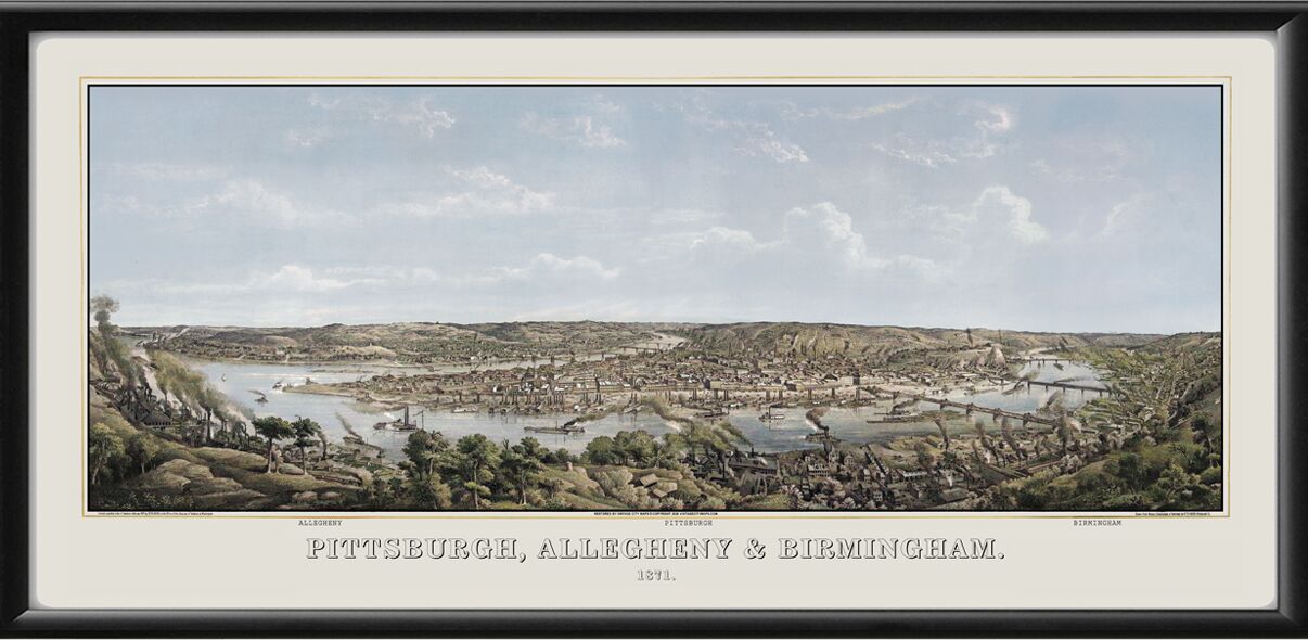 Pittsburgh PA 1871 Allegheny & Birmingham Otto Krebs