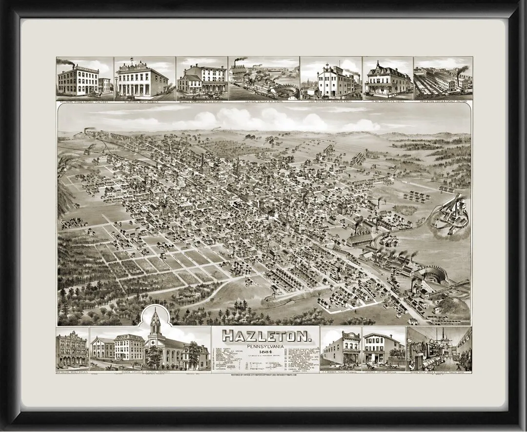 Hazleton PA 1884 OH Bailey