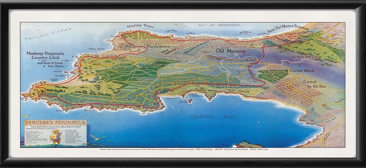 Monterey Peninsula CA 1928