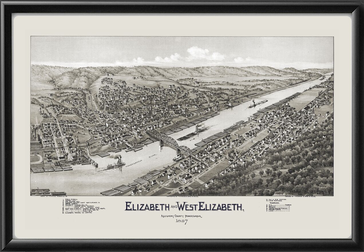 Elizabeth & West Elizabeth PA 1897