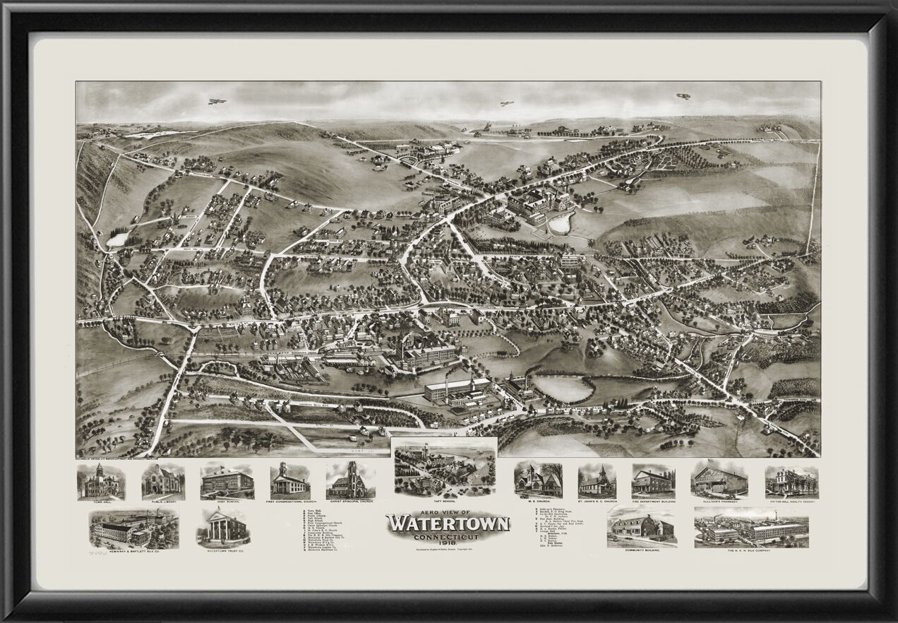 Watertown CT 1918 by Hughes & Bailey