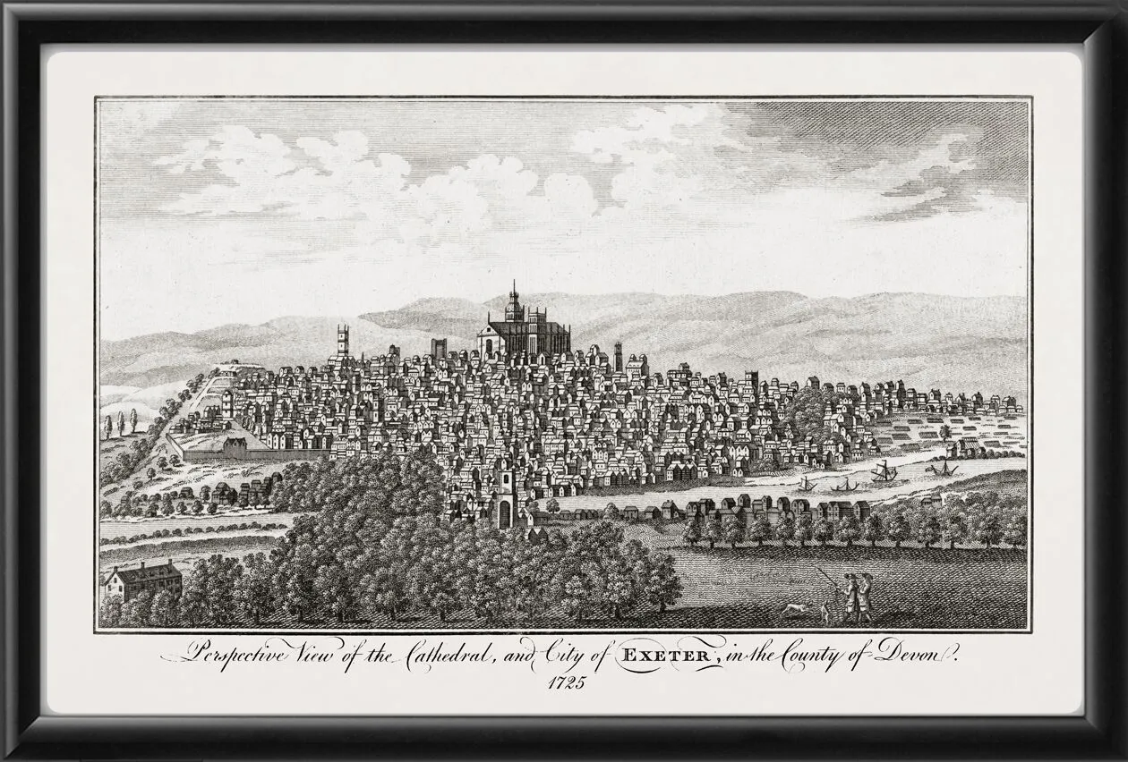 Exeter England 1725