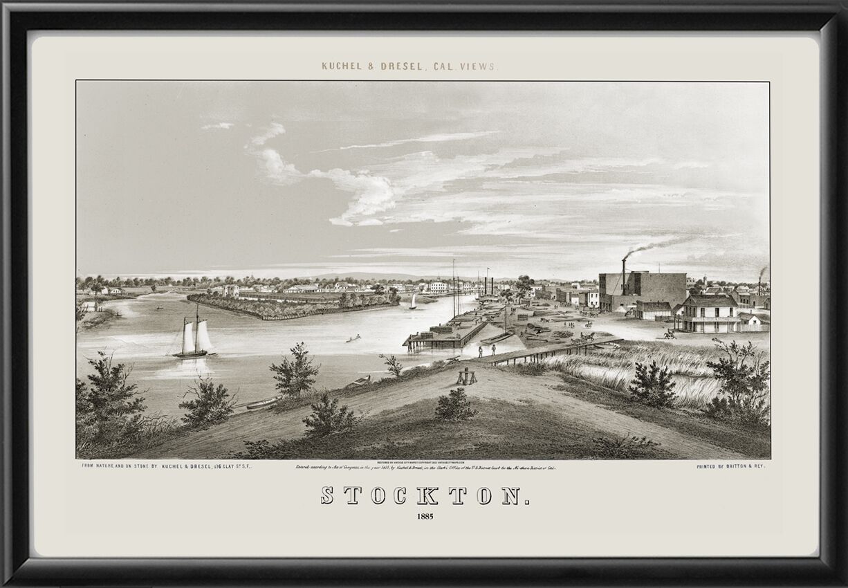 Stockton CA 1855 Kuchel & Dresel TM