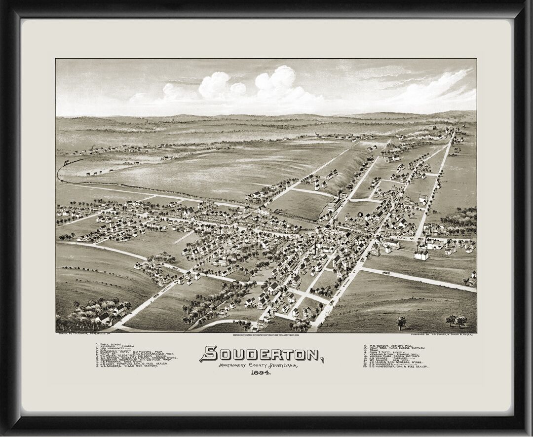 Souderton PA 1894 Fowler & Moyer
