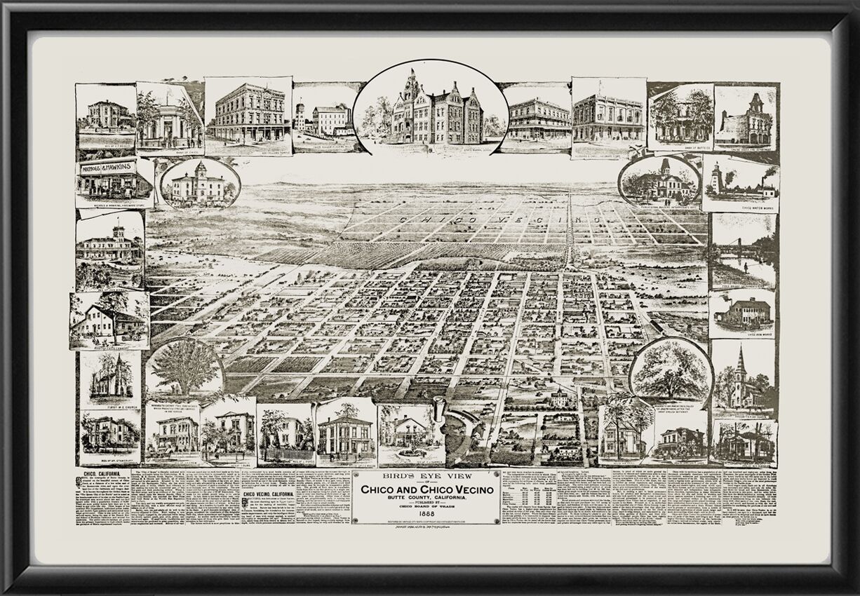 Chico CA 1888 LRoethe TM Map