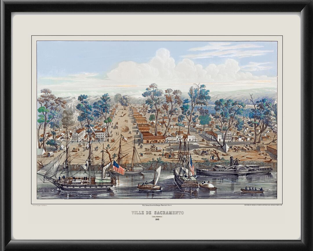 Sacramento CA 1849 -  Louis Le Breton