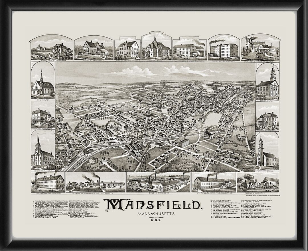 Mansfield MA 1888 OH Bailey