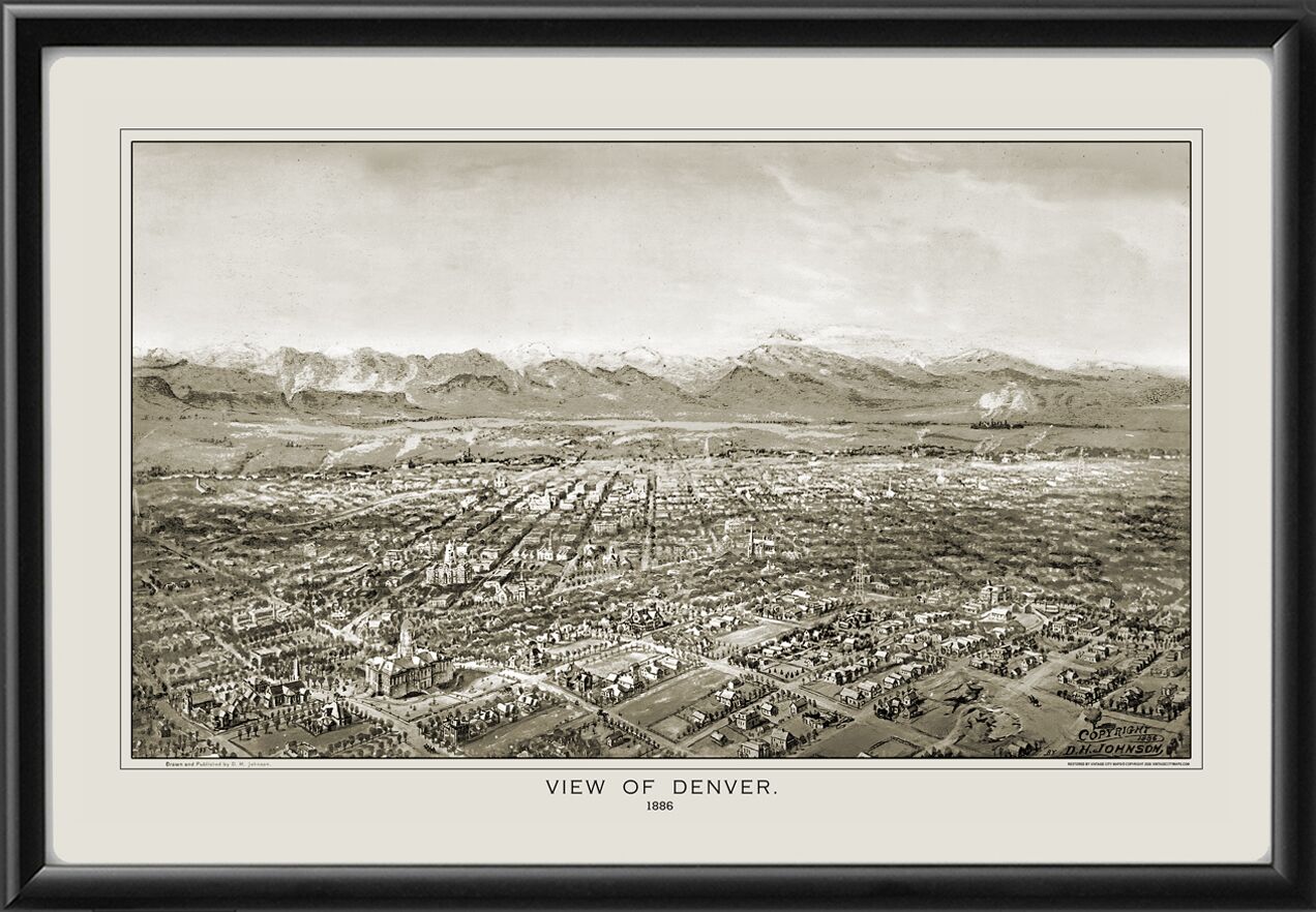 Denver CO 1886 D. H. Johnson