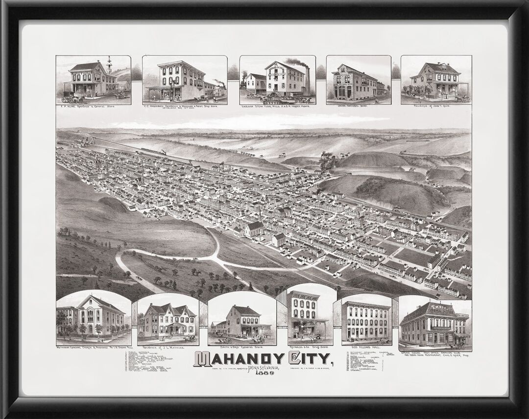 Mahanoy City PA 1889