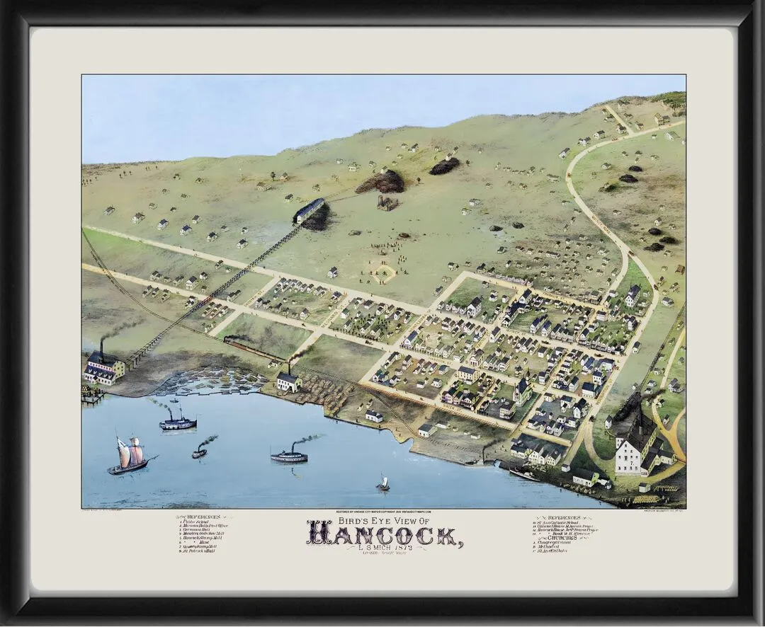 Hancock MI 1873 A.J. Cleveland