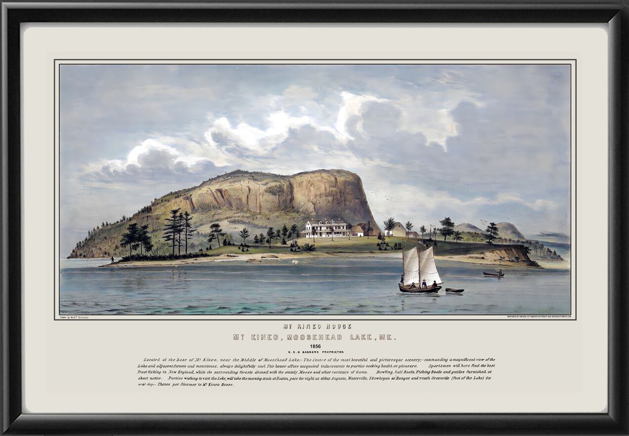 Moosehead Lake ME Sarah Peters Grozelier 1856