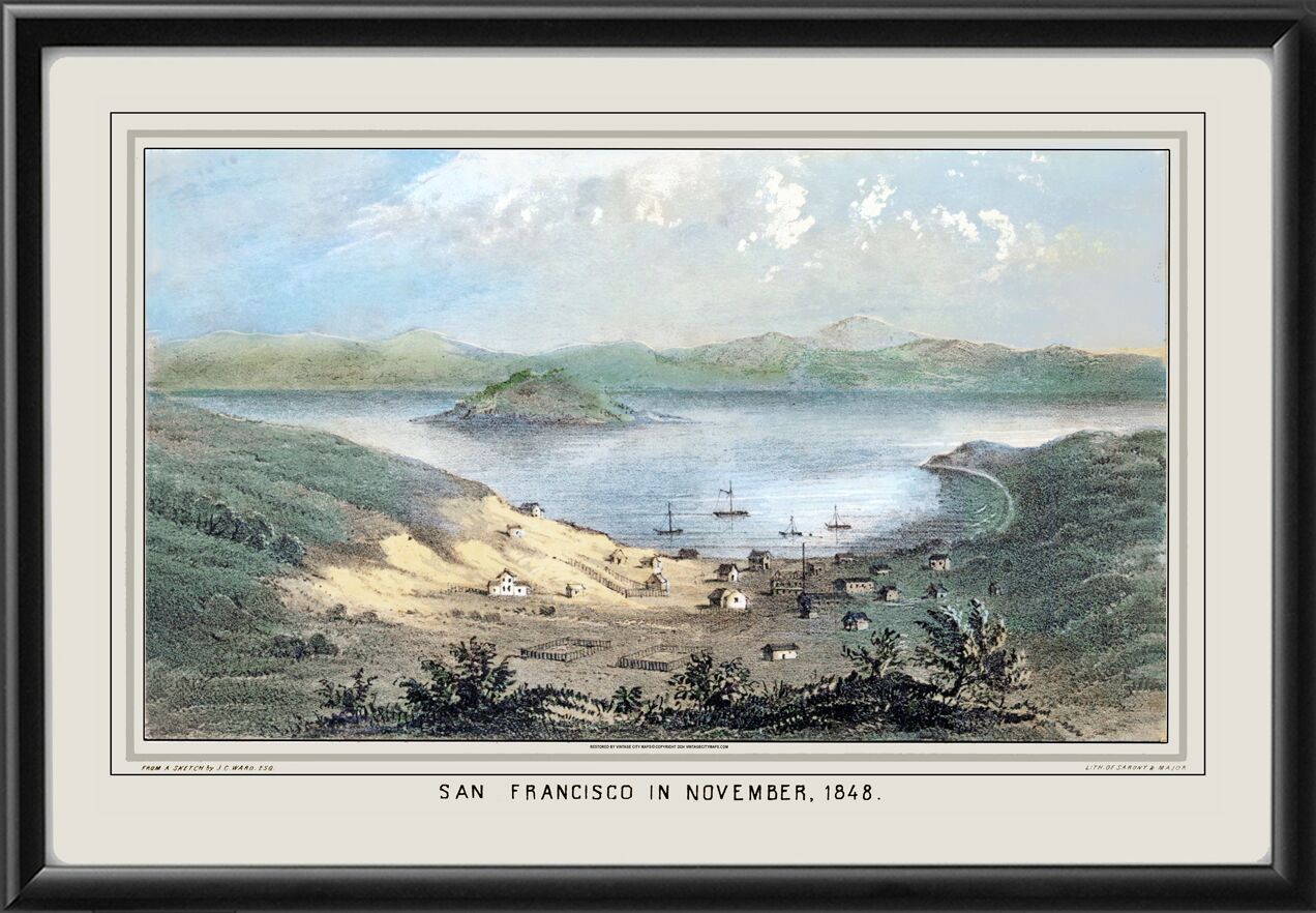 San Francisco CA 1848 Map