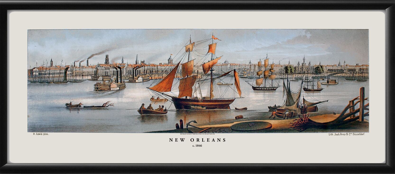 New Orleans LA 1846 Henry LewisC1846 TM