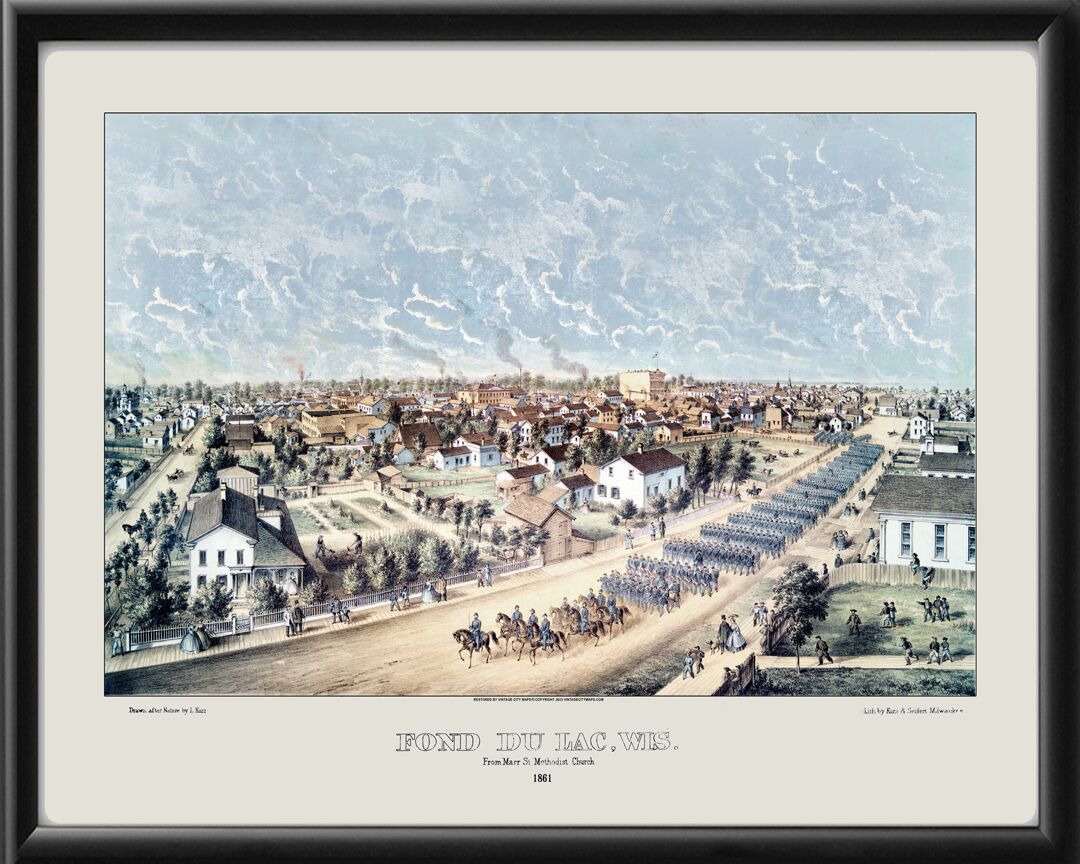 Fond du Lac WI 1881 TM Map