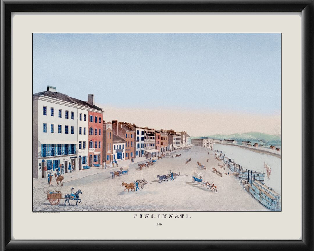 Cincinnati OH 1840 - Public Landing