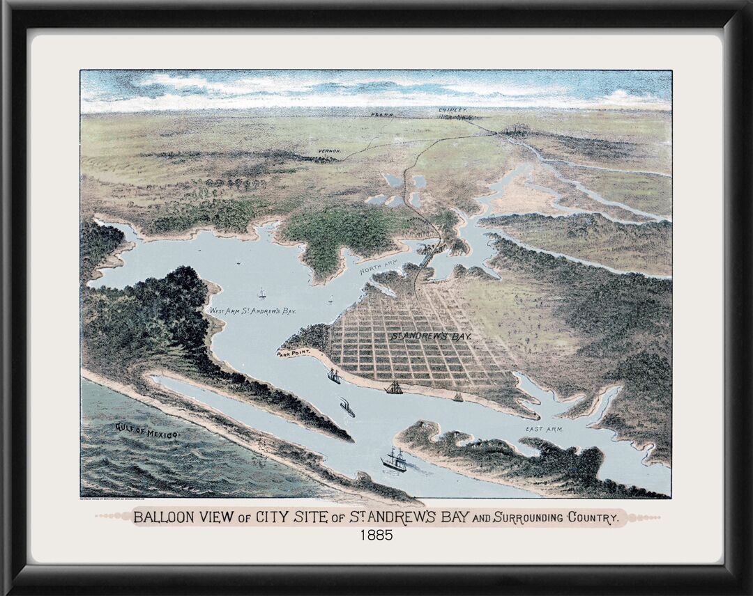 St. Andrews Bay (Panama City) FL 1885