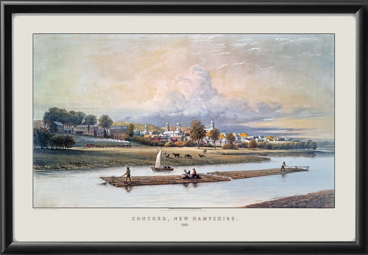 Concord NH 1853 George Harvey TM