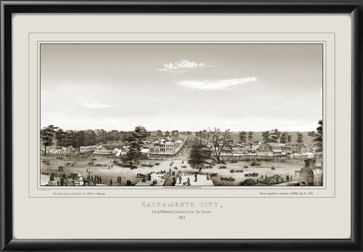 Sacramento CA 1852 Joseph Britton