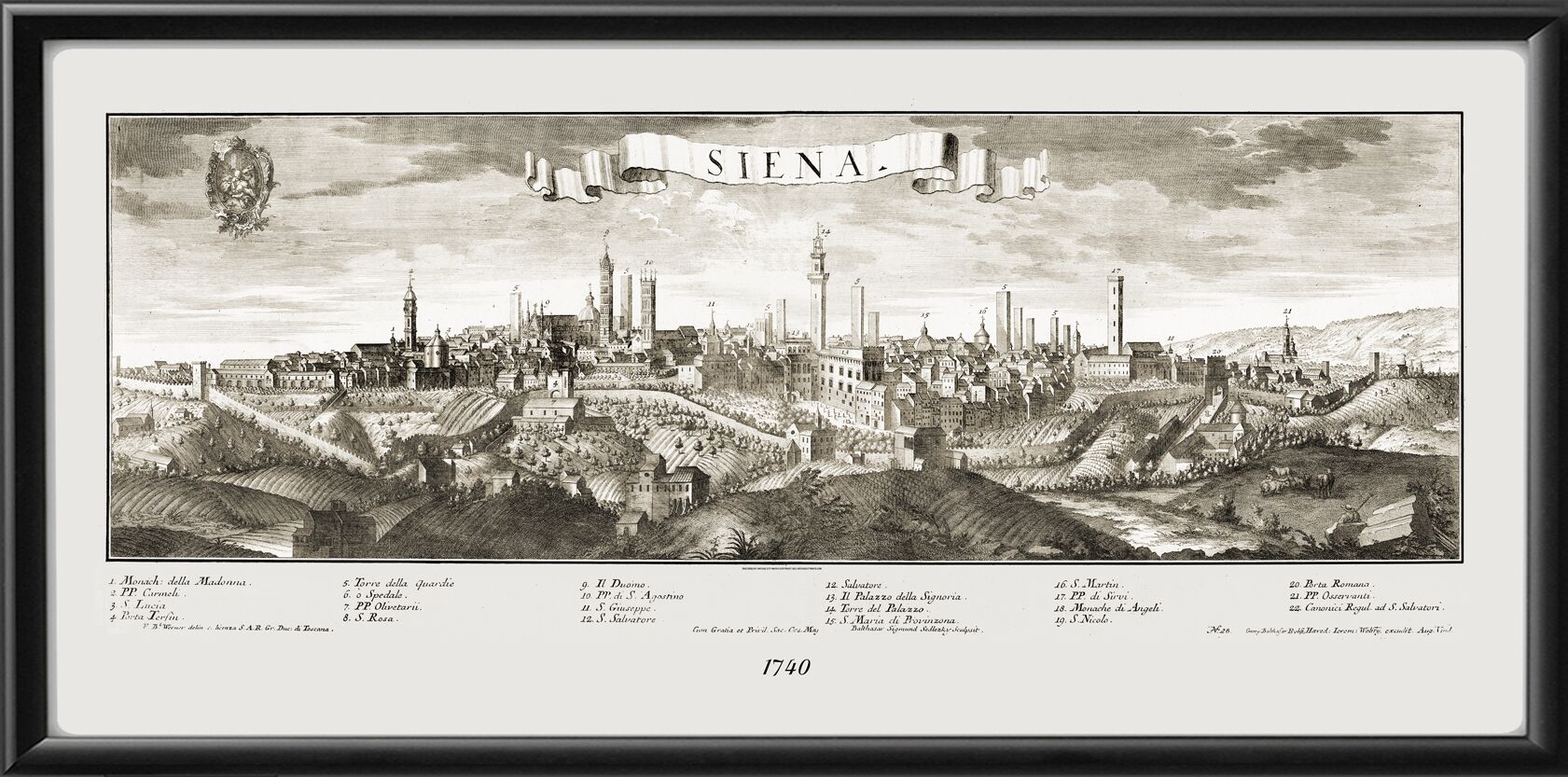 Siena Italy 1740