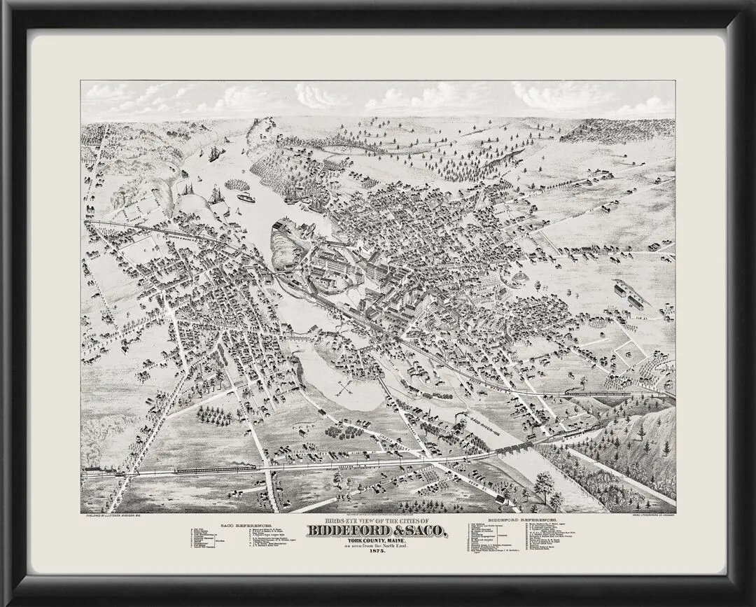 Biddeford & Saco ME 1875